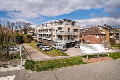 Das Gebäude in dem sich die Ferienwohnung befindet