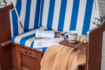Ein Bett oder Betten in einem Zimmer der Unterkunft Haus Deichoase Apartment 3 3