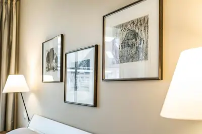 Ein Bett oder Betten in einem Zimmer der Unterkunft Büsumer Reethus Apartment 1 3
