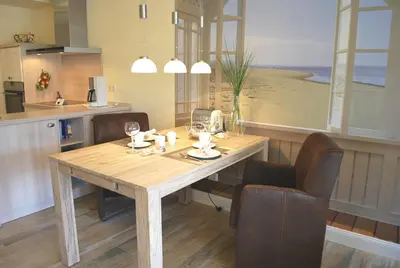 Küche/Küchenzeile in der Unterkunft Büsumer Reethus Apartment 1 7