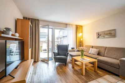 Ein Sitzbereich in der Unterkunft Haus Kähler 1 Wohnung 3
