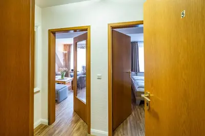Ein Bett oder Betten in einem Zimmer der Unterkunft Haus Kähler 1 Wohnung 5