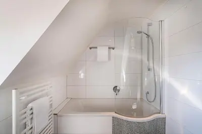Ein Badezimmer in der Unterkunft Büsumer Reethus Apartment 3 3