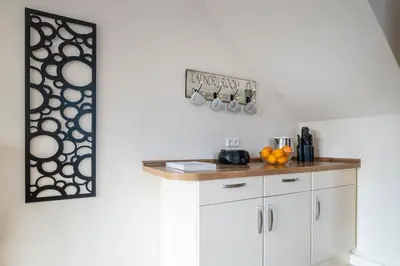 Küche/Küchenzeile in der Unterkunft Haus Kähler 2 Wohnung 9
