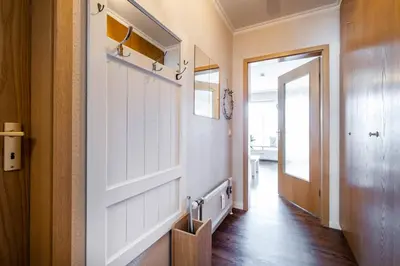 Küche/Küchenzeile in der Unterkunft Haus Seemeile Wohnung 2 3
