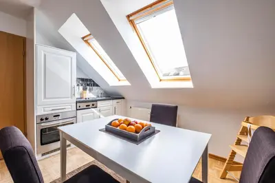 Küche/Küchenzeile in der Unterkunft Haus Seemeile Wohnung 2 13