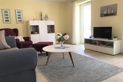 TV/Unterhaltungsangebot in der Unterkunft Haus Deichkieker Apartment 1 2