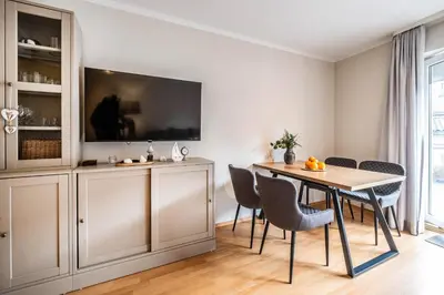 Küche/Küchenzeile in der Unterkunft Haus Seemeile Wohnung 2 16