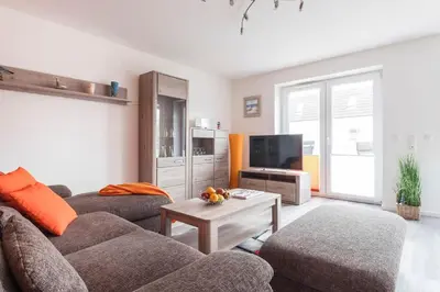TV/Unterhaltungsangebot in der Unterkunft Haus Deichkieker Apartment 2 4 Strandoase
