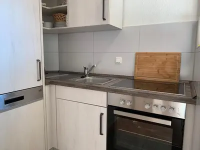 Küche/Küchenzeile in der Unterkunft Kleine Brise Apartment 3