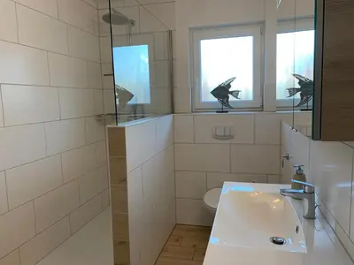 Ein Badezimmer in der Unterkunft Kleine Brise Apartment 11 Bootsmann Stuuv