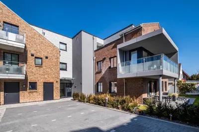 Das Gebäude in dem sich die Ferienwohnung befindet