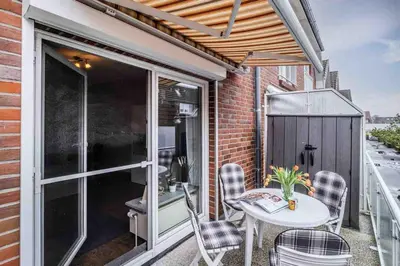 Ein Balkon oder eine Terrasse in der Unterkunft Haus Seemeile Seemeile 2 15