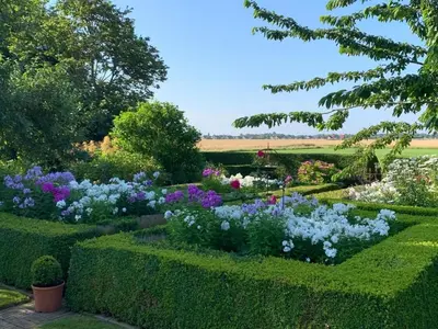 Ein Garten an der Unterkunft Ferienhof Schoof No2