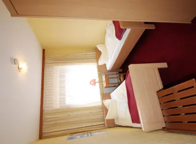 Ein Bett oder Betten in einem Zimmer der Unterkunft Haus Övern Diek Wohnung 1