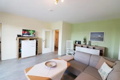 TV/Unterhaltungsangebot in der Unterkunft Haus Övern Diek Wohnung 2