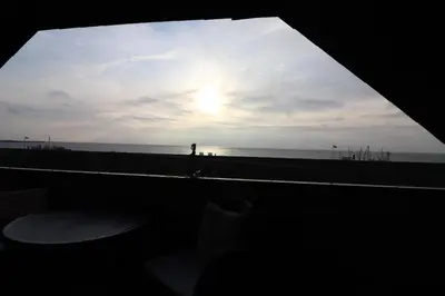 Ein allgemeiner Meerblick oder ein Meerblick von der Ferienwohnung aus