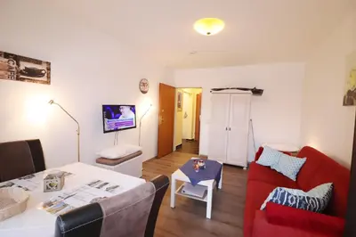 TV/Unterhaltungsangebot in der Unterkunft Haus am Kurpark Wohnung 16