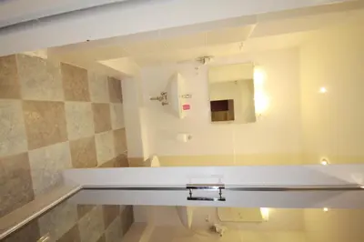 Ein Badezimmer in der Unterkunft Haus am Kurpark Wohnung 16