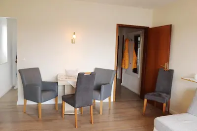 Ein Sitzbereich in der Unterkunft Haus Laura Wohnung 4