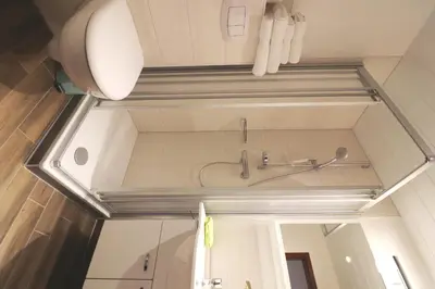 Ein Badezimmer in der Unterkunft Haus Laura Wohnung 4