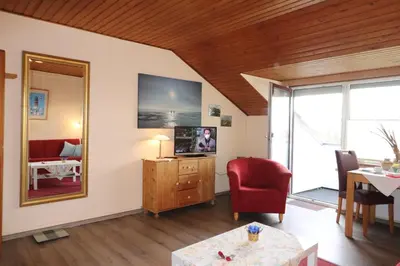 TV/Unterhaltungsangebot in der Unterkunft Haus am Kurpark Wohnung 23