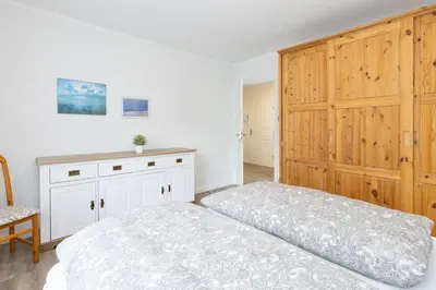 Ein Bett oder Betten in einem Zimmer der Unterkunft Ferienwohnung Nagel Elke1