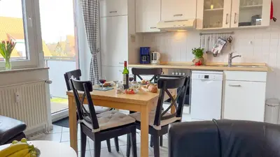 Küche/Küchenzeile in der Unterkunft Ferienwohnung Jonathan