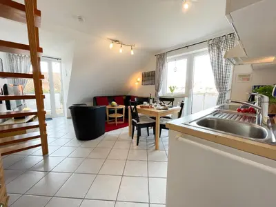 Küche/Küchenzeile in der Unterkunft Ferienwohnung Jonathan