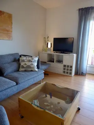 TV/Unterhaltungsangebot in der Unterkunft Ferienhaus Strandperle