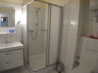 Ein Badezimmer in der Unterkunft Residenz Kormoran 1 3