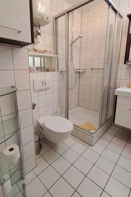 Ein Badezimmer in der Unterkunft Residenz Kormoran 1 4