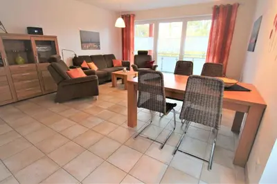 Ein Sitzbereich in der Unterkunft Residenz Villa am Strand