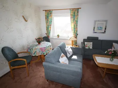 Ein Sitzbereich in der Unterkunft Residenz Trossenstek