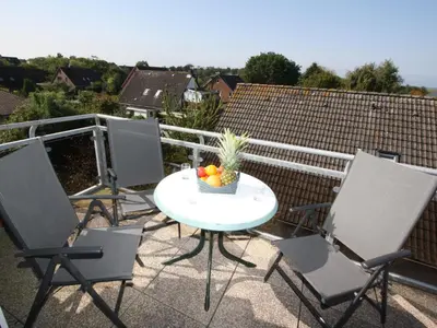 Ein Balkon oder eine Terrasse in der Unterkunft Residenz Trossenstek