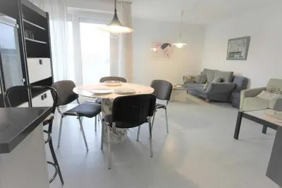 Ein Sitzbereich in der Unterkunft Residenz Poseidon
