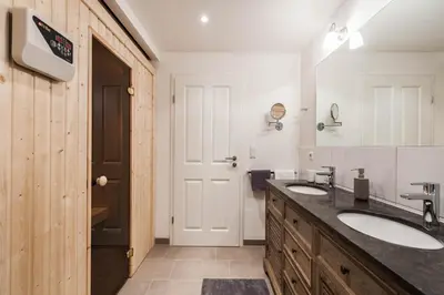 Küche/Küchenzeile in der Unterkunft Weisse Villa Apartment 1 2 Meerglück