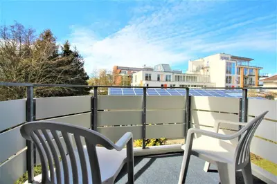 Ein Balkon oder eine Terrasse in der Unterkunft Residenz Steinmarne Cuxhaven 1