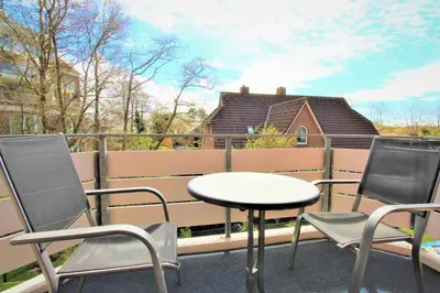 Ein Balkon oder eine Terrasse in der Unterkunft Residenz Steinmarne Cuxhaven 1