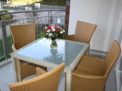 Ein Balkon oder eine Terrasse in der Unterkunft HP Touristik - Residenz Hohe Lith Neu 3 1 1