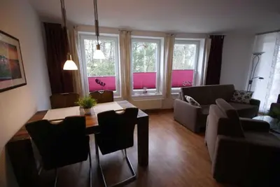Ein Sitzbereich in der Unterkunft HP Touristik - Residenz Hohe Lith Neu 3 1 1
