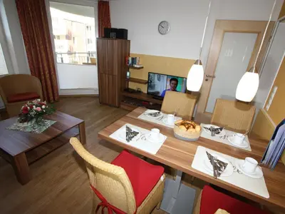 Ein Sitzbereich in der Unterkunft HP Touristik - Residenz Hohe Lith Neu 3 1 1