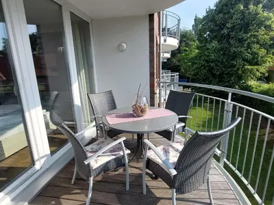 Ein Balkon oder eine Terrasse in der Unterkunft Residenz Hohe Lith 3 12
