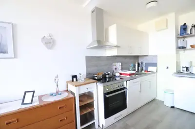 Küche/Küchenzeile in der Unterkunft Haus Frauenpreiss Wohnung 309