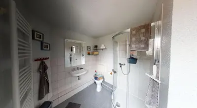 Ein Badezimmer in der Unterkunft Fewo Wattfischer II