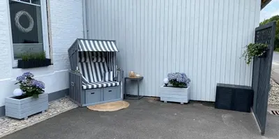 Grundriss der Unterkunft Appartement 1 mit Küche und neuem Bad, frisch saniert