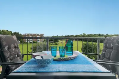 Ein Balkon oder eine Terrasse in der Unterkunft Quartier Hohe Geest 9 - Wolke 9 - a69836