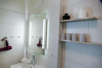 Ein Badezimmer in der Unterkunft Haus Nordseebrandung NC35
