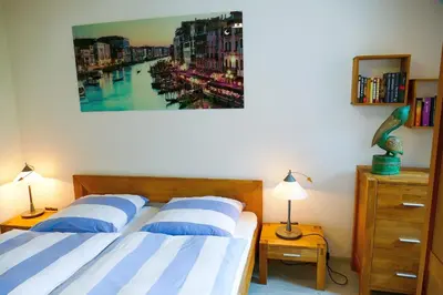 Ein Bett oder Betten in einem Zimmer der Unterkunft Haus Stranddüne DS29