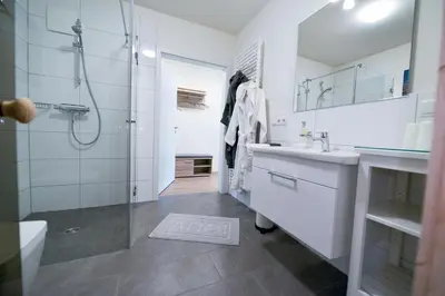 Ein Badezimmer in der Unterkunft Haus Hohe Geest HG05